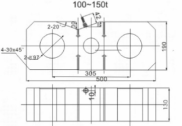 柯力BHS100-150t称重传感器产品示意图