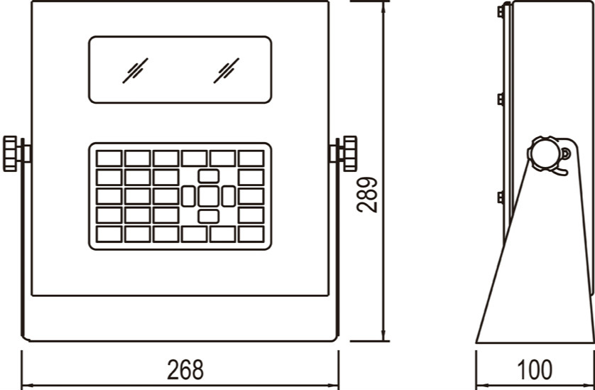 XK3190-D18称重仪表产品外形尺寸图