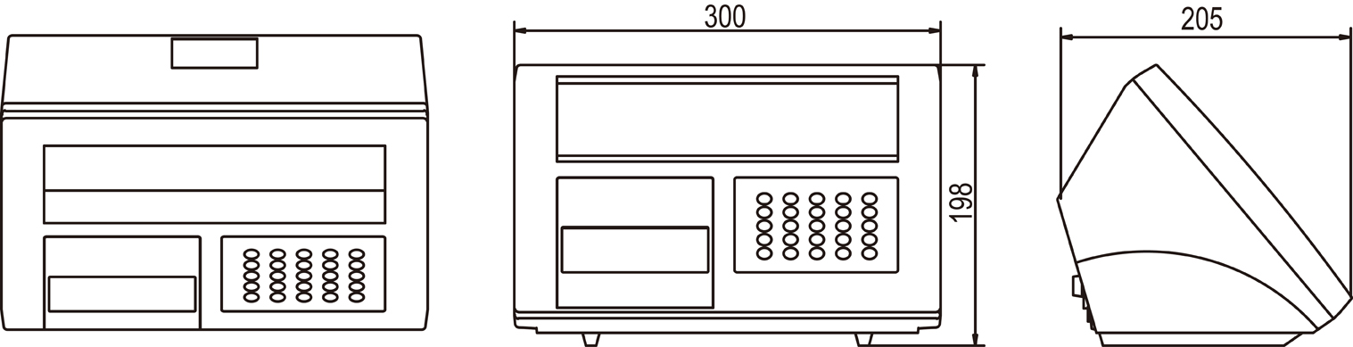 耀华XK3190-D10Q称重仪表尺寸