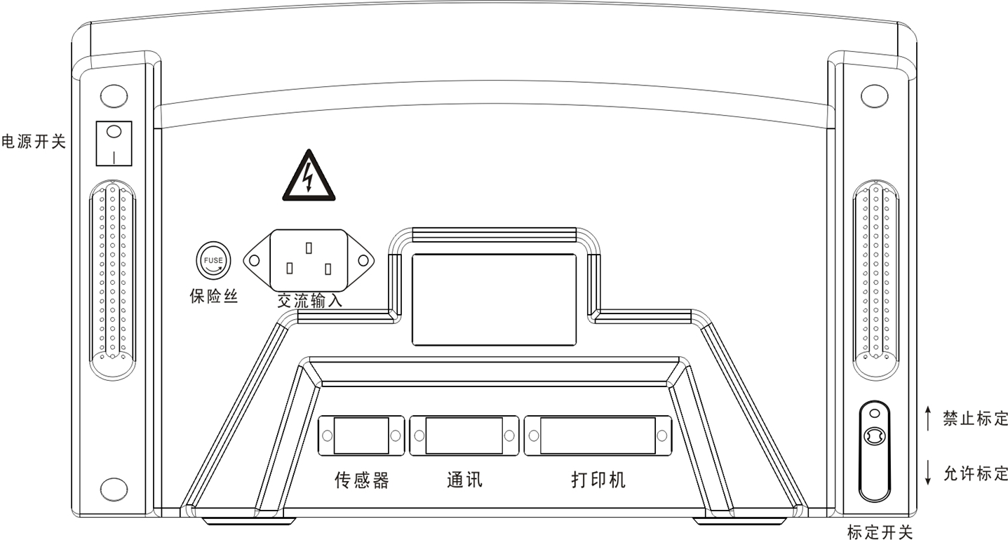 柯力D2002K1数字式称重仪表示意图